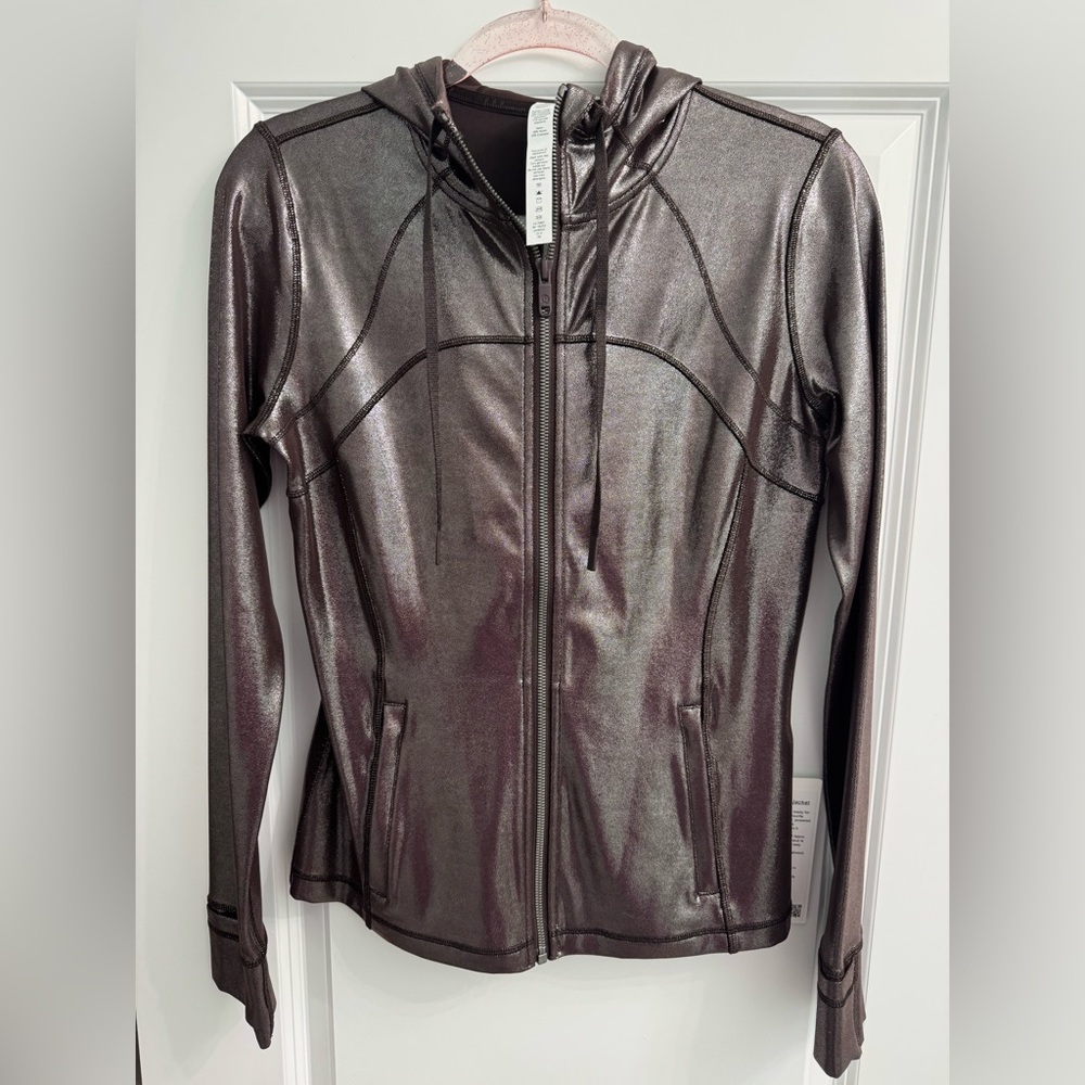 Lululemon Platinum Fitted Zip-Up Jacket with Hood NWT - Picture 5 of 5